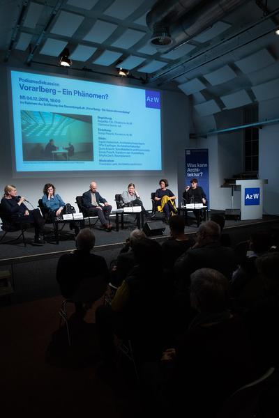 Az W Architekturzentrum Wien: Eröffnung SammlungsLab #5: Vorarlberg – 
Ein Ge­ne­ra­ti­on­en­dia­log (4.12.2019) https://www.azw.at/de/termin/vorarlberger-einsichten-ein-generationendialog | Foto: eSeL Foto: eSeL.at - Lorenz Seidler