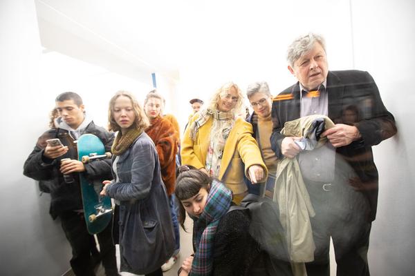 Galerie Krobath: Performance Sophie Süßmilch & Vito Baumüller "Kokon" (Vienna Art Week, 22.11.2019) https://esel.at/termin/104025 | Foto: eSeL Foto: eSeL.at - Lorenz Seidler
