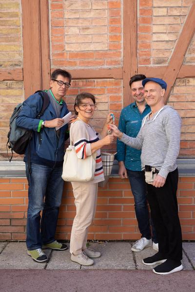 AzW Stadtlabor: Wie Wir Wohnen. Schlüsselübergabe (21.9.2019) https://stadtlabore.wien.gv.at/site/willst-du-hier-wohnen | Foto: eSeL Foto: eSeL.at - Lorenz Seidler