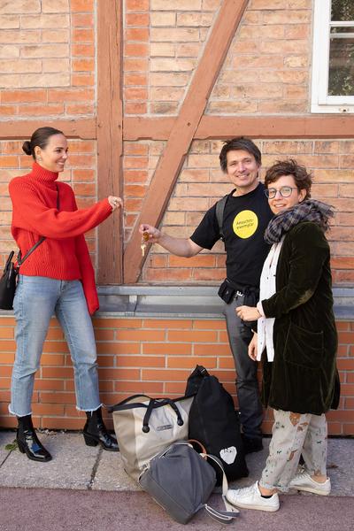 AzW Stadtlabor: Wie Wir Wohnen. Schlüsselübergabe (21.9.2019) https://stadtlabore.wien.gv.at/site/willst-du-hier-wohnen | Foto: eSeL Foto: eSeL.at - Lorenz Seidler