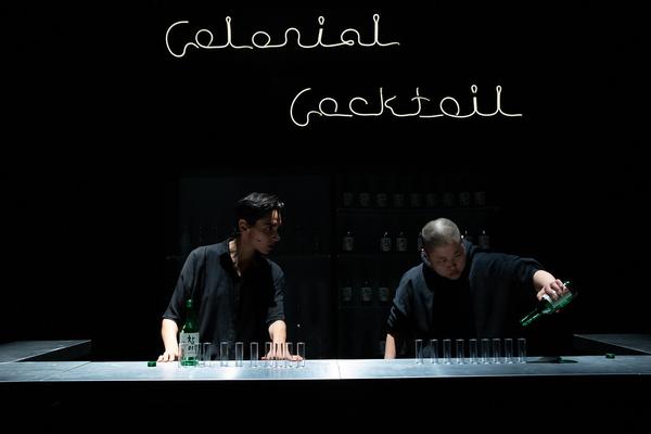 brut: Stefanie Sourial - Colonial Cocktail.
Volume 2: Spirits mit Special Guest Hyo Lee (9. - 13.5.2019, studio brut) https://esel.cc/brut_colonialcocktail2 Foto: eSeL.at - Lorenz Seidler