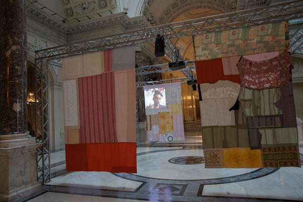 Haus der Geschichte Österreich: STRICKEN.  Installation von Magda Korsinsky (Wiener Festwochen, Alma Rose Plateau, 15.5. - 10.6.2019) https://www.hdgoe.at/stricken-die-installation | Foto: eSeL Foto: eSeL.at - Lorenz Seidler