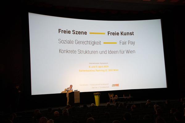 Symposium Freie Szene - Freie Kunst (Gartenbaukino, 8.4.2019) http://freietheater.at/event/symposium-freie-szene-freie-kunst | Foto: eSeL Foto: eSeL.at - Lorenz Seidler