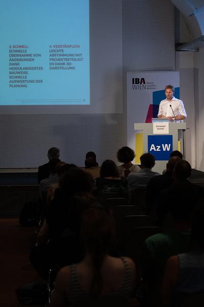 Architekturzentrum Wien: Christoph Eichler @ Symposium
"Serielles Bauen meets Wiener Wohnbau
Ein Symposium von Az W und IBA_Wien" (14.6.2019) https://www.azw.at/de/termin/serielles-bauen-meets-wiener-wohnbau | Foto: eSeL Foto: eSeL.at - Lorenz Seidler