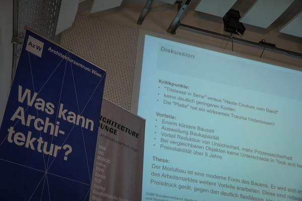 Architekturzentrum Wien: Ingeborg Esser @ Symposium
"Serielles Bauen meets Wiener Wohnbau
Ein Symposium von Az W und IBA_Wien" (14.6.2019) https://www.azw.at/de/termin/serielles-bauen-meets-wiener-wohnbau | Foto: eSeL Foto: eSeL.at - Lorenz Seidler