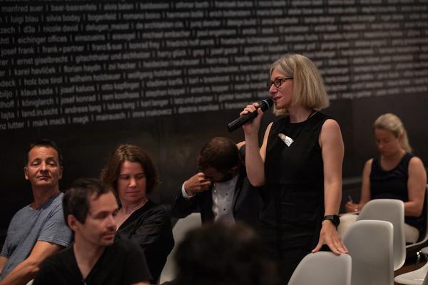 Architekturzentrum Wien: Julia Gill @ Symposium"Serielles Bauen meets Wiener WohnbauEin Symposium von Az W und IBA_Wien" (14.6.2019) https://www.azw.at/de/termin/serielles-bauen-meets-wiener-wohnbau | Foto: eSeL Foto: eSeL.at - Lorenz Seidler