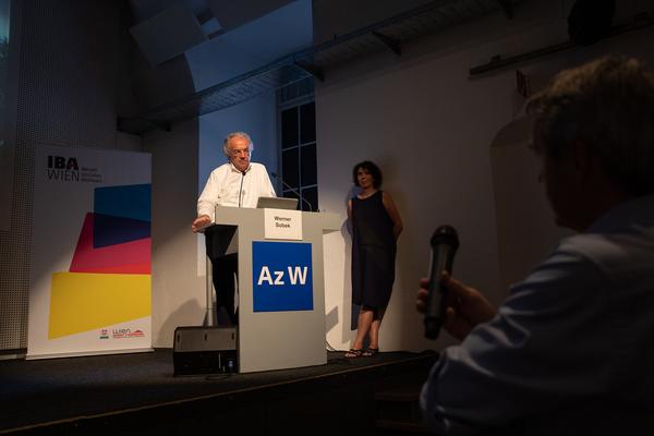 Architekturzentrum Wien: Werner Sobek @ Symposium"Serielles Bauen meets Wiener WohnbauEin Symposium von Az W und IBA_Wien" (14.6.2019) https://www.azw.at/de/termin/serielles-bauen-meets-wiener-wohnbau | Foto: eSeL Foto: eSeL.at - Lorenz Seidler