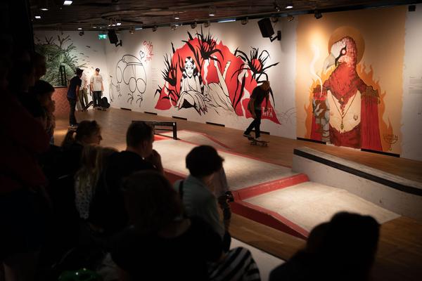 Wien Museum: TAKEOVER. Street Art & Skateboarding (5.7. - 1.9.2019) https://esel.at/termin/102641 | Foto: eSeL Foto: eSeL.at - Lorenz Seidler