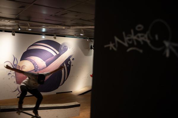 Wien Museum: TAKEOVER. Street Art & Skateboarding (5.7. - 1.9.2019) https://esel.at/termin/102641 | Foto: eSeL Foto: eSeL.at - Lorenz Seidler