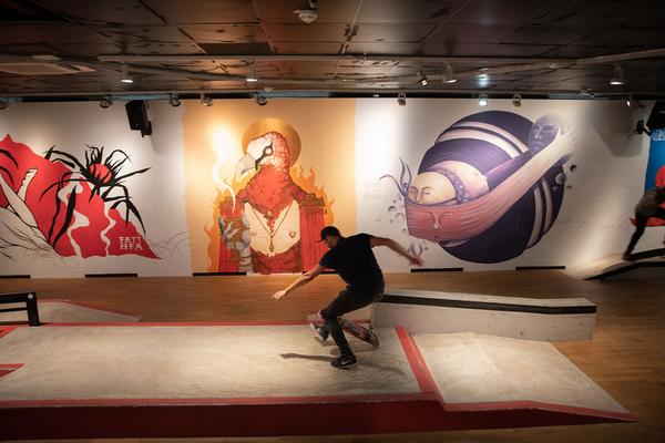 Wien Museum: TAKEOVER. Street Art & Skateboarding (5.7. - 1.9.2019) https://esel.at/termin/102641 | Foto: eSeL Foto: eSeL.at - Lorenz Seidler