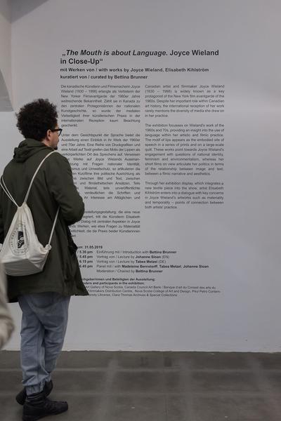 das weisse haus: The Mouth is about Language. Joyce Wieland in Close-Up (Eröffnung) https://esel.at/termin/101639 | Foto: eSeL