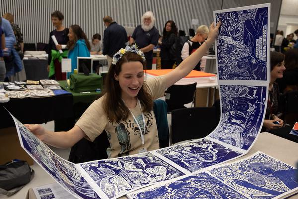 Vienna Art Book Fair #1 (Aula Angewandte, 4.10. - 6.10.2019) https://esel.at/termin/102537 | Foto: eSeL Foto: eSeL.at - Lorenz Seidler