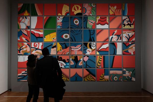 Vienna Art Week 2019: Nepal Art Now. Direktorenführung mit Christian Schicklgruber (flat 1, 19.11.2019) https://www.viennaartweek.at | Foto: eSeL Foto: eSeL.at - Lorenz Seidler