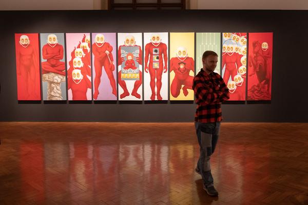 Vienna Art Week 2019: Nepal Art Now. Direktorenführung mit Christian Schicklgruber (flat 1, 19.11.2019) https://www.viennaartweek.at | Foto: eSeL Foto: eSeL.at - Lorenz Seidler