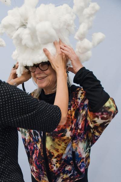 Vienna Art Week 2019: Vienna Art Week: Margot Pilz zu Gast bei "Wolken & andere Wahrheiten" (flux23 am T/abor, 20.11.2019) http://www.viennaartweek.at | https://www.galerie3.com | Fotos: eSeL.at - Joanna Pianka