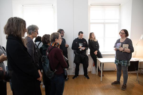 Vienna Art Week: Jakuba Katalpa @ Open Studio Days 2019 Q21 MuseumsQuartier Wien (16.11.2019) https://www.viennaartweek.at/de/open-studio-days | Foto: eSeL Foto: eSeL.at - Lorenz Seidler