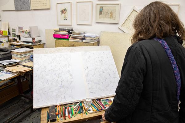 Vienna Art Week - Open Studio Days 2019: Katharina und Toni Fink (17.11.2019) https://www.viennaartweek.at/de/open-studio-days | Foto: eSeL Foto: eSeL.at - Lorenz Seidler