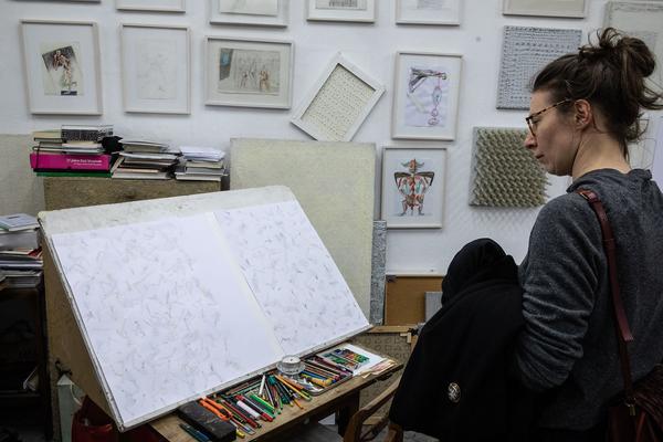 Vienna Art Week - Open Studio Days 2019: Katharina und Toni Fink (17.11.2019) https://www.viennaartweek.at/de/open-studio-days | Foto: eSeL Foto: eSeL.at - Lorenz Seidler