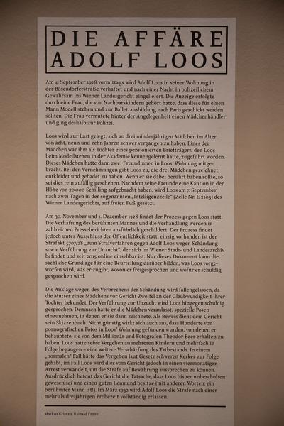 MAK: Adolf Loos - Privathäuser (8.12.2020 - 14.3.2021) https://esel.at/termin/104496 | Foto: eSeL Foto: eSeL.at - Lorenz Seidler