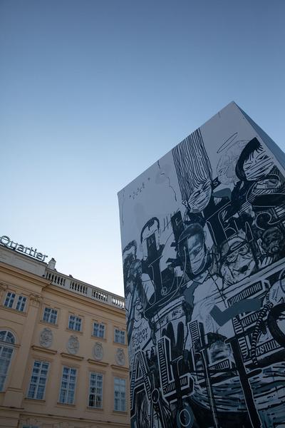 Q21: Alles wird Gut (MuseumsQuartier Vorplatz, seit 16.4.2020) http://www.q21.at | https://artis.love/wrk/alles-wird-gut-mq-wien | Foto: eSeL Foto: eSeL.at - Lorenz Seidler