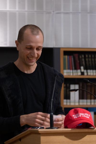 Literaturedition Niederösterreich: Buchpräsentation "Grenzenlos?"-Anthologie (NÖ Landesbibliothek St. Pölten, 28.10.2020) https://www.literaturedition-noe.at/veranstaltungen/501-28-oktober-2020-17-00-noe-landesbibliothek-st-poelten | Foto: eSeL Foto: eSeL.at - Lorenz Seidler