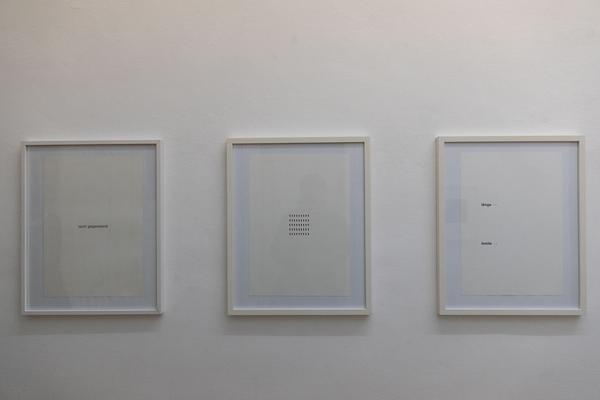 Galerie Lindner: Heinz Gappmayr (23.4.-30.5.2020) https://esel.at/termin/105626 | Foto: eSeL Foto: eSeL.at - Lorenz Seidler