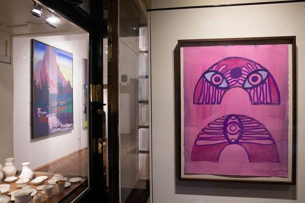 Galerie Smolka: Hubert Schmalix  - Opernballplakat (12.2.2020) https://esel.at/termin/104896 | Foto: eSeL Foto: eSeL.at - Lorenz Seidler