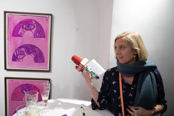 Galerie Smolka: Hubert Schmalix  - Opernballplakat (12.2.2020) https://esel.at/termin/104896 | Foto: eSeL Foto: eSeL.at - Lorenz Seidler