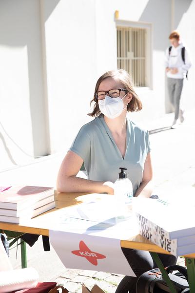 "Is this the real life? Is this just fantasy?" Temporäre Kunstprojekte im öffentlichen Raum der Josefstadt (Josefstädter Plätzefest, 18.9.2020) https://www.koer.or.at/projekte/josefstaedter-plaetzefest | Foto: eSeL Foto: eSeL.at - Lorenz Seidler