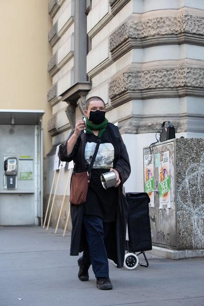 "Is this the real life? Is this just fantasy?" Temporäre Kunstprojekte im öffentlichen Raum der Josefstadt (Josefstädter Plätzefest, 18.9.2020) https://www.koer.or.at/projekte/josefstaedter-plaetzefest | Foto: eSeL Foto: eSeL.at - Lorenz Seidler