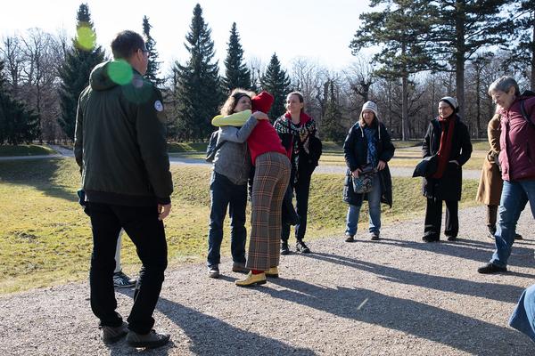 Barbara Kraus: Johnny geht spazieren (15.2.2020, Schlosspark Schönbrunn) https://tqw.at/event/johnny-geht-spazieren-kraus | Foto: eseL Foto: eSeL.at - Lorenz Seidler