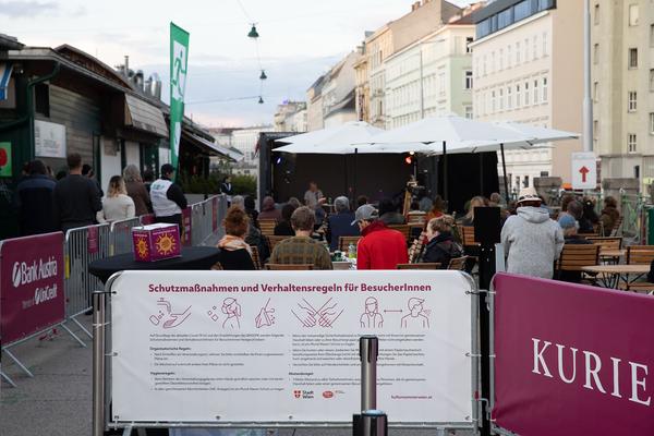 Kultursommer: Artist Corner Naschmarkt  feat. Tex Rubinowitz, mahler, Stefanie Sargnagel (17.7.2020) https://esel.at/termin/106323 | Foto: eSeL Foto: eSeL.at - Lorenz Seidler