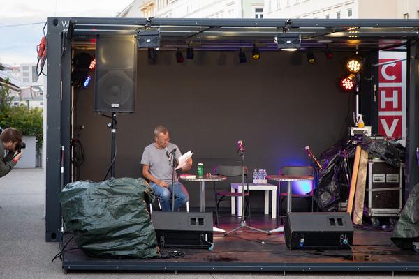 Kultursommer: Artist Corner Naschmarkt  feat. Tex Rubinowitz, mahler, Stefanie Sargnagel (17.7.2020) https://esel.at/termin/106323 | Foto: eSeL Foto: eSeL.at - Lorenz Seidler