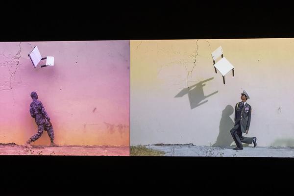 Kunsthalle Krems: Robin Rhode. Memory is The Weapon (1.7. -  1.11.2020)  https://www.kunsthalle.at/de/ausstellungen/18-robin-rhode-memory-is-the-weapon | Foto: eSeL Foto: eSeL.at - Lorenz Seidler