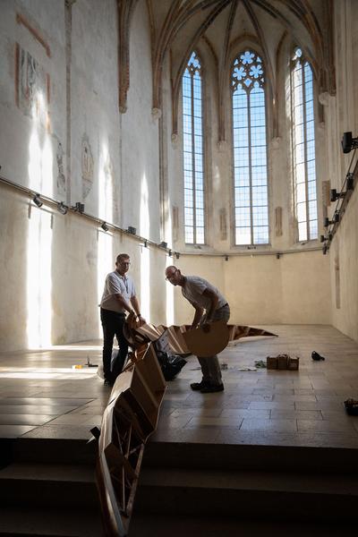 Dominikanerkirche Krems: Roman Pfeffer. Helix Simulator. LEAVE THE PLANET (13.9. -1.11.2020)
https://www.kunsthalle.at/de/ausstellungen/23-roman-pfeffer-helix-simulator | Foto: eSeL Foto: eSeL.at - Lorenz Seidler