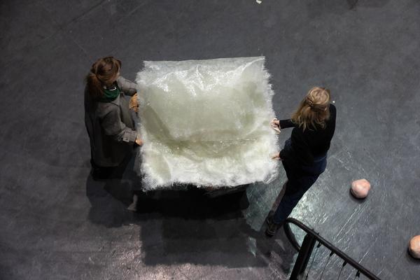 Akademie der Bildenden Künste Wien: Rungang Aufbau (21.1.2020, Semperdept/Lehargasse) https://www.akbild.ac.at/Portal/organisation/aktuelles/ausstellungen-vermittlung/rundgang-2020 | foto: eSeL Foto: eSeL.at - Lorenz Seidler