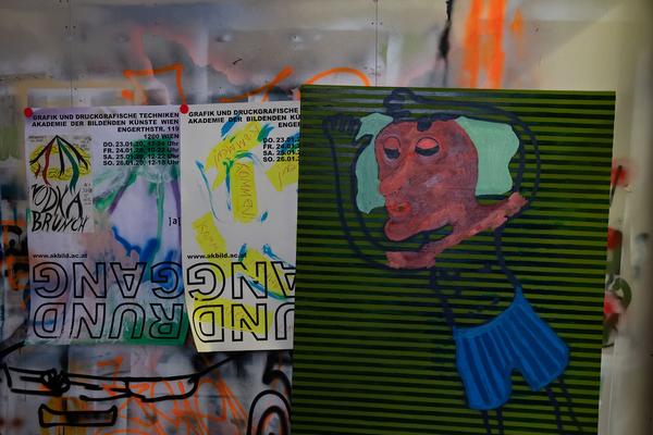 Akademie der Bildenden Künste Wien: Rungang Aufbau (21.1.2020, Semperdept/Lehargasse) https://www.akbild.ac.at/Portal/organisation/aktuelles/ausstellungen-vermittlung/rundgang-2020 | foto: eSeL Foto: eSeL.at - Lorenz Seidler