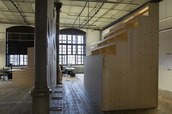 Akademie der Bildenden Künste Wien: Rungang Aufbau (21.1.2020, Semperdept/Lehargasse) https://www.akbild.ac.at/Portal/organisation/aktuelles/ausstellungen-vermittlung/rundgang-2020 | foto: eSeL Foto: eSeL.at - Lorenz Seidler