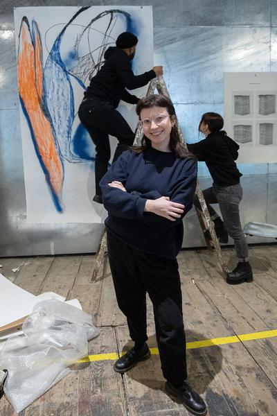 Akademie der Bildenden Künste Wien: Rungang Aufbau (21.1.2020, Semperdept/Lehargasse) https://www.akbild.ac.at/Portal/organisation/aktuelles/ausstellungen-vermittlung/rundgang-2020 | foto: eSeL Foto: eSeL.at - Lorenz Seidler