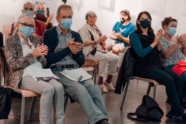 Sprachspiel. Biennale West: 425 Jahre Wiener Gruppe. (Alte Schieberkammer, 18.9.2020) https://esel.at/termin/106789 | Foto: eSeL.at - Joanna Pianka Foto: eSeL.at - Joanna Pianka