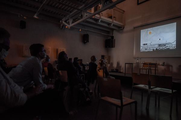 Sprachspiel. Biennale West: 425 Jahre Wiener Gruppe. (Alte Schieberkammer, 18.9.2020) https://esel.at/termin/106789 | Foto: eSeL.at - Joanna Pianka Foto: eSeL.at - Joanna Pianka