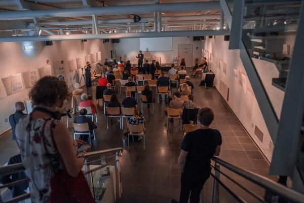 Sprachspiel. Biennale West: 425 Jahre Wiener Gruppe. (Alte Schieberkammer, 18.9.2020) https://esel.at/termin/106789 | Foto: eSeL.at - Joanna Pianka Foto: eSeL.at - Joanna Pianka