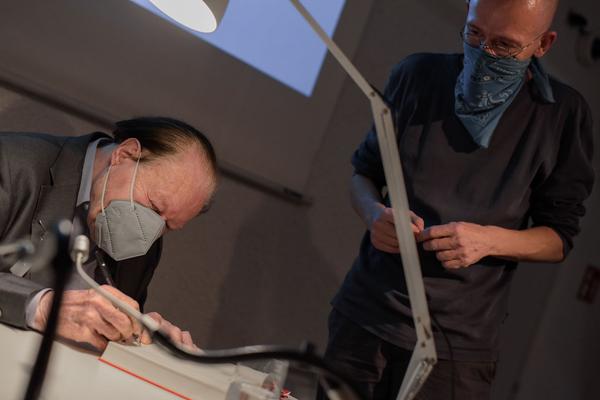 Sprachspiel. Biennale West: 425 Jahre Wiener Gruppe. (Alte Schieberkammer, 18.9.2020) https://esel.at/termin/106789 | Foto: eSeL.at - Joanna Pianka Foto: eSeL.at - Joanna Pianka