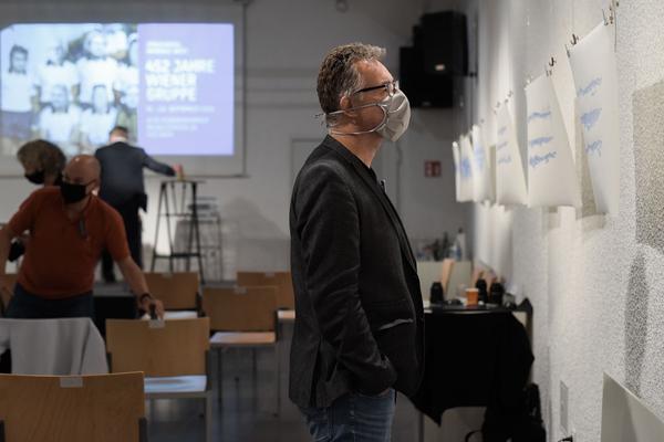 Sprachspiel. Biennale West: 425 Jahre Wiener Gruppe. (Alte Schieberkammer, 19.9.2020) https://esel.at/termin/106789 | Foto: eSeL.at - Joanna Pianka