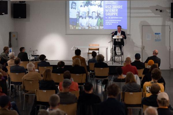 Sprachspiel. Biennale West: 425 Jahre Wiener Gruppe. (Alte Schieberkammer, 19.9.2020) https://esel.at/termin/106789 | Foto: eSeL.at - Joanna Pianka