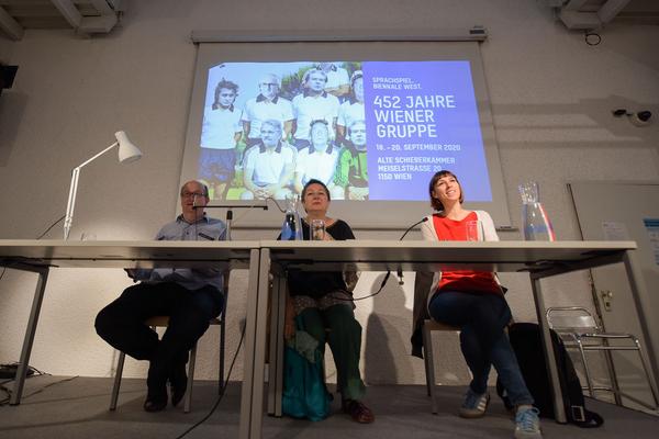 Sprachspiel. Biennale West: 425 Jahre Wiener Gruppe. (Alte Schieberkammer, 20.9.2020) https://esel.at/termin/106789 | Foto: eSeL.at - Joanna Pianka