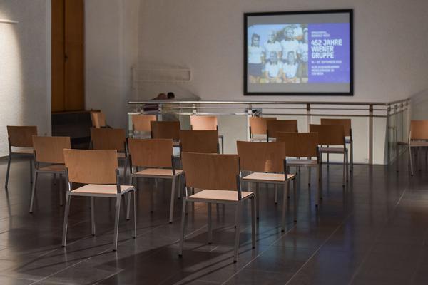 Sprachspiel. Biennale West: 425 Jahre Wiener Gruppe. (Alte Schieberkammer, 20.9.2020) https://esel.at/termin/106789 | Foto: eSeL.at - Joanna Pianka