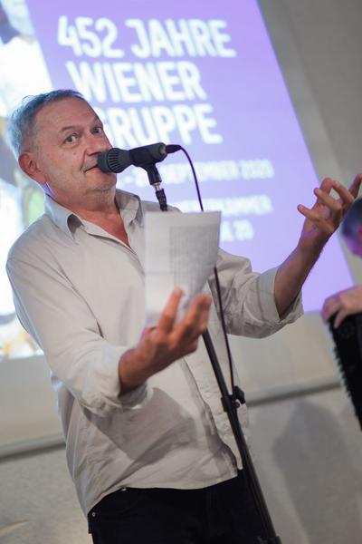 Sprachspiel. Biennale West: 425 Jahre Wiener Gruppe. (Alte Schieberkammer, 20.9.2020) https://esel.at/termin/106789 | Foto: eSeL.at - Joanna Pianka