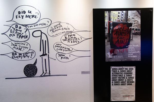 Kunsthalle Wien: … von Brot, Wein, Autos, Sicherheit und Frieden (8.3.2020, Eröffnung) https://kunsthallewien.at/veranstaltung/von-brot-wein-autos-sicherheit-und-frieden | Foto: eSeL Foto: eSeL.at - Lorenz Seidler