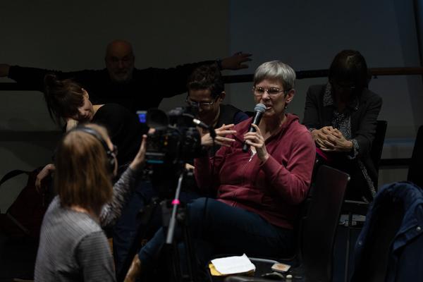 Tanzquartier Wien: Wir gehen erst, wenn wir gekommen sind. Ein Gespräch über 30 Jahre künstlerische Arbeit von Barbara Kraus. (22.2.2020) https://esel.at/termin/104944 | Foto: eSeL Foto: eSeL.at - Lorenz Seidler